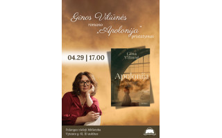 Ginos Viliūnės romano „Apolonija“ pristatymas