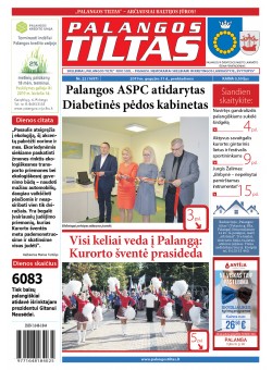 Palangos tilto laikraštis, Data: 2019-05-31, Numeris: 22 (1697) 