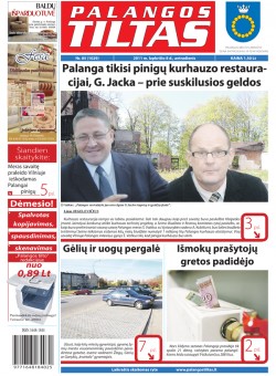 Palangos tilto laikraštis, Data: 2011-11-08, Numeris: 85 (1029) 