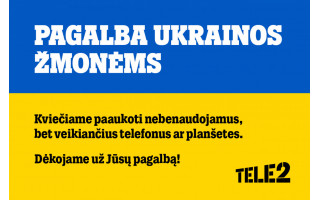 „Tele2“ iniciatyva: ukrainiečiams perduota apie 1000 lietuvių paaukotų įrenginių