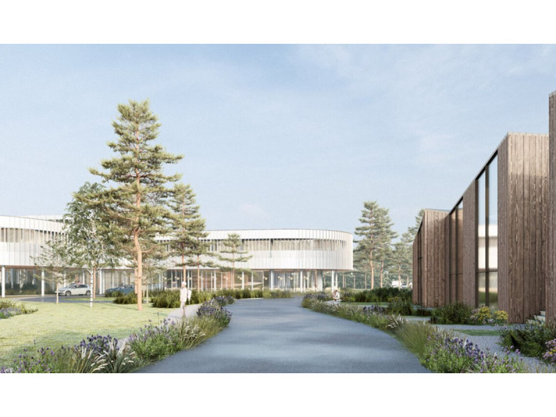Palangos pakraštyje planuojama statyti didžiulį pakaitinio atostogų būsto pastatų kompleksą. FOTO: PROJEKTUOTOJŲ VIZUALIZACIJA/VAKARŲ EKSPRESAS