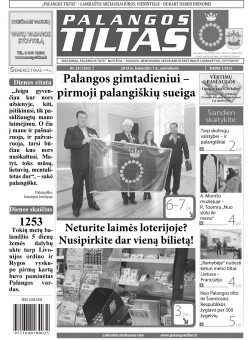 Palangos tilto laikraštis, Data: 2014-03-31, Numeris: 25(1263) 