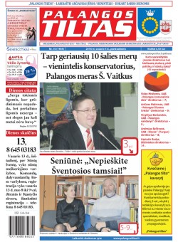 Palangos tilto laikraštis, Data: 2016-02-04, Numeris: 10(1444) 