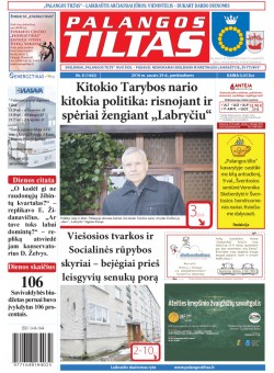 Palangos tilto laikraštis, Data: 2016-01-28, Numeris: 8(1442) 