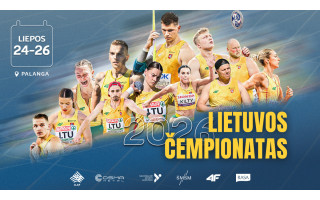 Liepos 24–26 dienomis Palangoje vyks Lietuvos lengvosios atletikos čempionatas