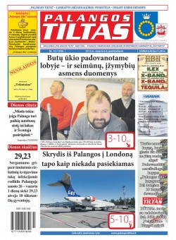 Palangos tilto laikraštis, Data: 2015-02-05, Numeris: 10(1346) 
