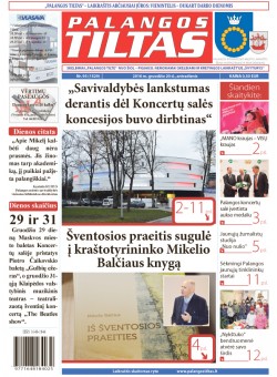 Palangos tilto laikraštis, Data: 2016-12-19, Numeris: 95(1529) 