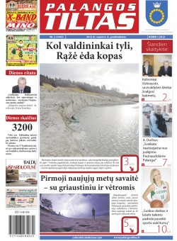 Palangos tilto laikraštis, Data: 2012-01-05, Numeris: 2 (1045) 