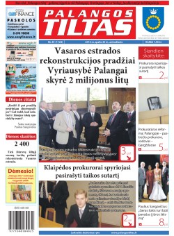 Palangos tilto laikraštis, Data: 2012-10-22, Numeris: 81 (1124) 