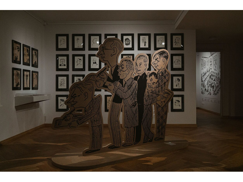 Paroda „Lazaris Kaganas šaržai ir karikatūros“ LNM Jono Šliūpo muziejuje | I. Milk nuotr.
