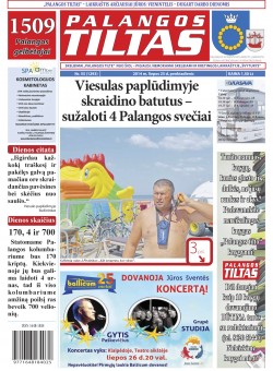 Palangos tilto laikraštis, Data: 2014-07-24, Numeris: 55(1293) 