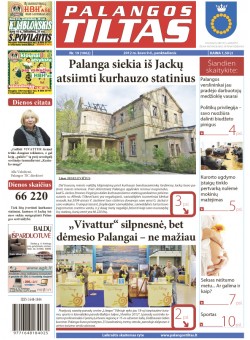 Palangos tilto laikraštis, Data: 2012-03-08, Numeris: 19 (1062) 