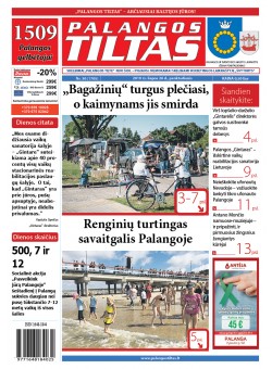 Palangos tilto laikraštis, Data: 2019-07-29, Numeris: 29 (1704) 