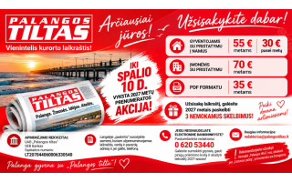 Prasideda laikraščio „Palangos tiltas“ 2027 metų prenumeratos akcija. Draugaukime toliau!