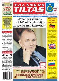 Palangos tilto laikraštis, Data: 2015-10-15, Numeris: 78(1414) 