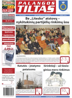 Palangos tilto laikraštis, Data: 2011-10-13, Numeris: 79 (1023) 