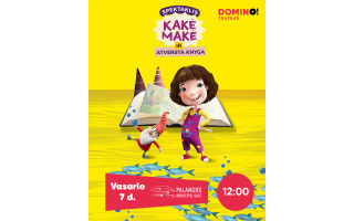 Kviečia į spektaklį "Kakė Makė ir atversta knyga"