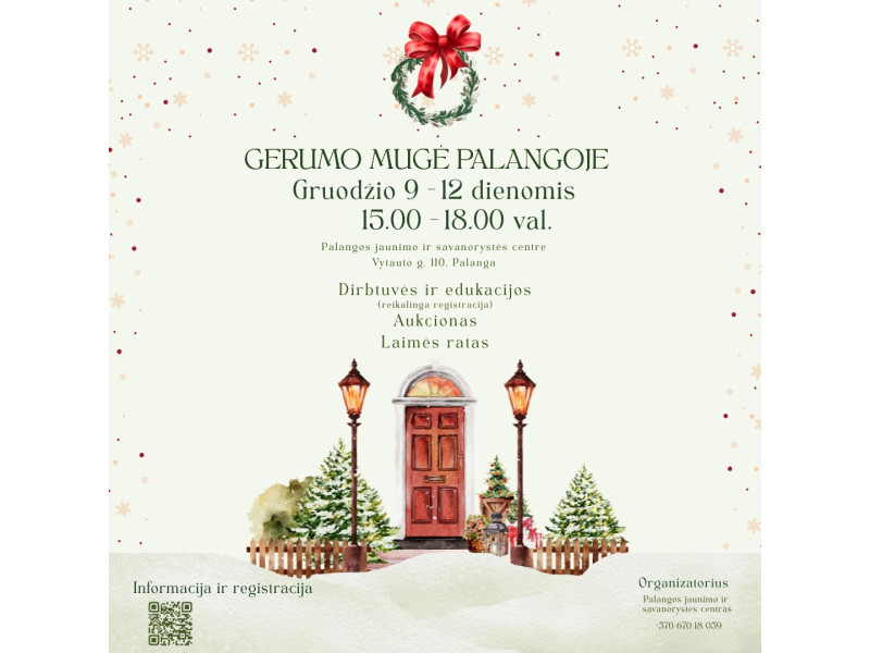 Kviečia gerumo mugė – padėkite sukurti kalėdinį stebuklą mažajai Lėjai