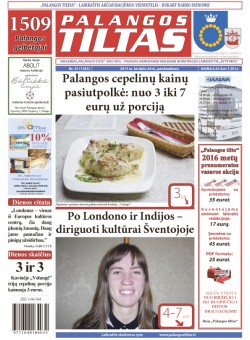 Palangos tilto laikraštis, Data: 2015-06-25, Numeris: 47(1383) 