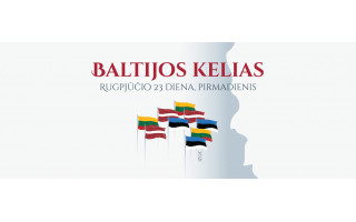 Baltijos kelias. Trijų Baltijos valstybių vėliavų instaliacija Palangoje ir Šventojoje 