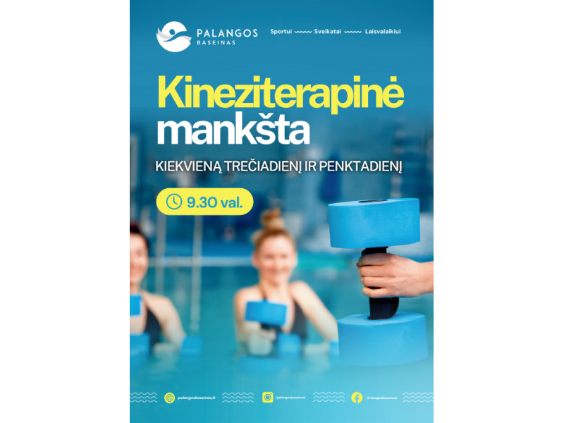 Kineziterapinė mankšta Palangos baseine