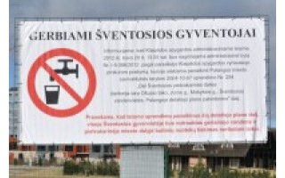 Šventojiškius paliks be vandens arba kas turėtų ginti viešąjį interesą?