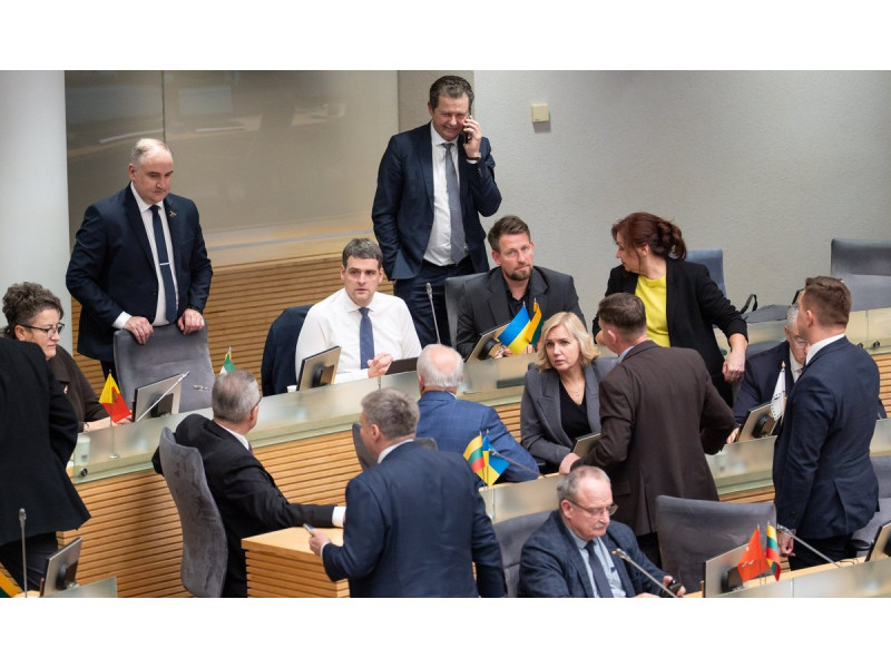 „Nemuno aušros“ frakcija Seime. FOTO: ANDRIUS UFARTAS | ELTA 