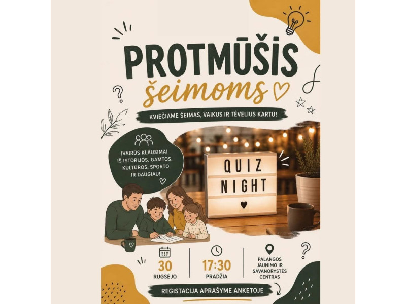 Kviečia dalyvauti PROTMŪŠYJE