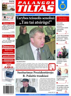 Palangos tilto laikraštis, Data: 2012-03-19, Numeris: 22 (1065) 