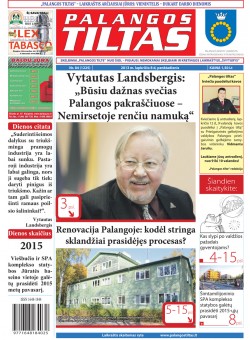 Palangos tilto laikraštis, Data: 2013-11-05, Numeris: 84 (1225) 