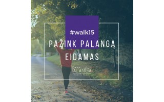 Palangą galima pažinti einant su #walk15 programėle