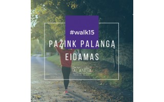 Palangą galima pažinti einant su #walk15 programėle