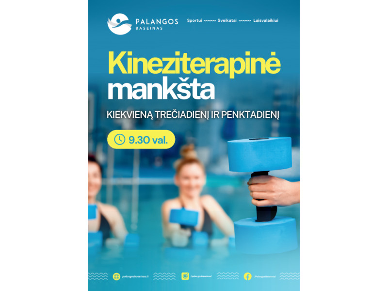 Kineziterapinė mankšta Palangos baseine