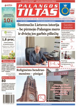 Palangos tilto laikraštis, Data: 2018-04-03, Numeris: 14(1639) 