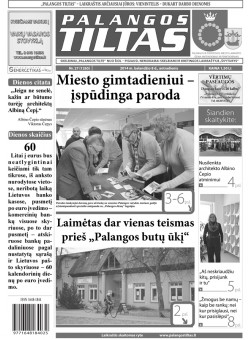 Palangos tilto laikraštis, Data: 2014-04-07, Numeris: 27 (1265) 