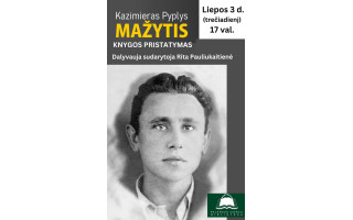 Knygos „Kazimieras Pyplys-Mažytis. Lietuvos partizanų pasiuntinys į Vakarus“ pristatymas
