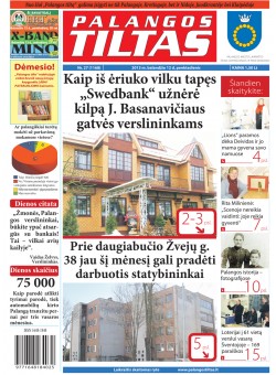 Palangos tilto laikraštis, Data: 2013-04-11, Numeris: 27 (1168) 