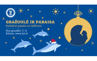 Kalėdinė pasaka su delfinais  „Gražuolė ir pabaisa“ – nuo gruodžio 17 dienos delfinariume 