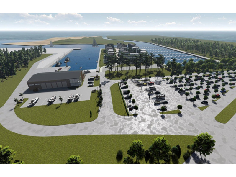 Tokią Šventosios jūrų uosto viziją Palangos savivaldybė pateikė 2024 m.