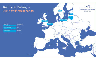 Lietuvos oro uostuose startuos aviacijos vasaros sezonas 2023: keleiviams siūlys skristi daugiau nei 80 krypčių