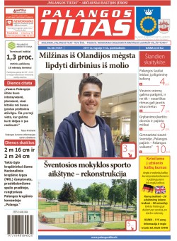 Palangos tilto laikraštis, Data: 2017-09-14, Numeris: 66(1597) 
