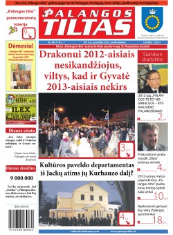 Palangos tilto laikraštis, Data: 2012-12-27, Numeris: 98 (1141) 