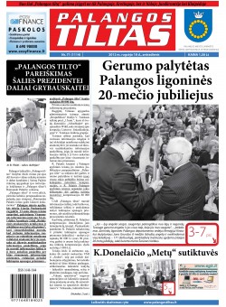 Palangos tilto laikraštis, Data: 2012-09-17, Numeris: 71 (1114) 