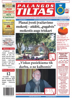 Palangos tilto laikraštis, Data: 2015-11-26, Numeris: 90(1426) 