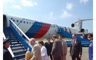 Sugedęs lėktuvo degalų siurblys pratęsė Slovakijos prezidento Ivano Gašparovičiaus viešnagę Palangoje