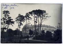 Palangos dvaro rūmai, 1912 metai. Iš „Lietuva senose fotografijose“. 