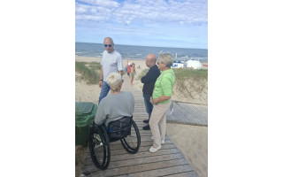 Asmenų su negalia gerovės taryba vertino paplūdimio Šventojoje prieinamumą