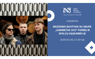 Muzikinis nuotykis su grupe „Kabinetas 303“ formų ir spalvų sąskambyje