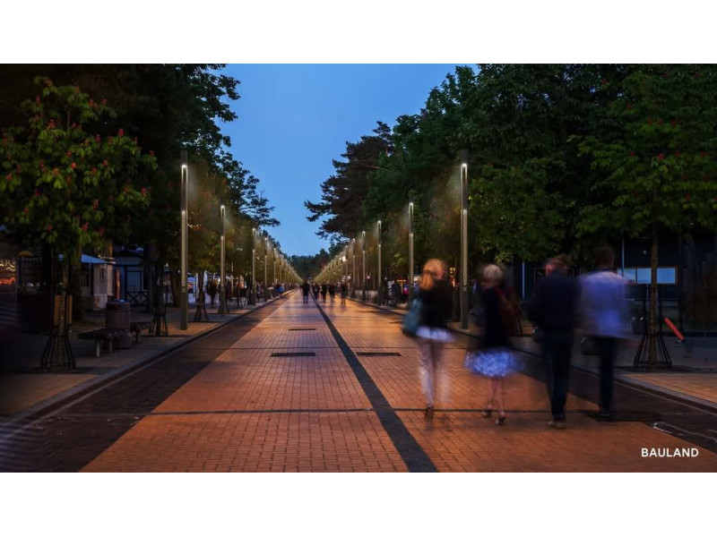 Palanga pristatė modernius J. Basanavičiaus gatvės ir jūros tilto apšvietimo sprendimus – darbai prasidės vasarį (FOTO GALERIJA)