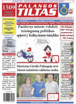 Palangos tilto laikraštis, Data: 2014-08-11, Numeris: 60(1298) 